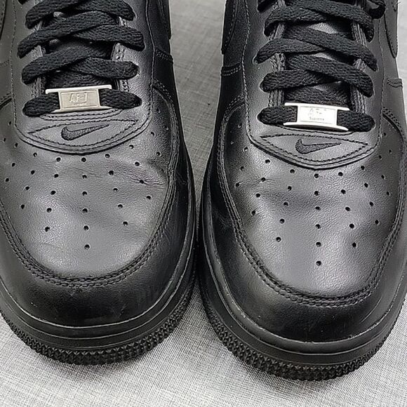 Nike Air Force 1 Low x Supreme Logo - Black CU9225-001 Men\'s SZ 12